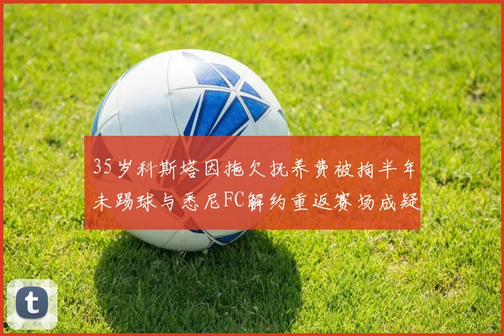 35岁科斯塔因拖欠抚养费被拘半年未踢球与悉尼FC解约重返赛场成疑